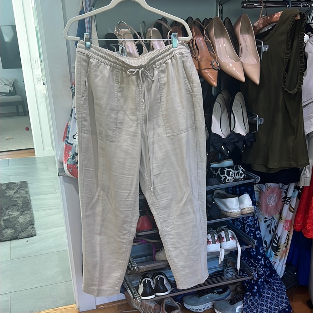 J. Crew Cream Sweatpants Relaxed Fit Joggers